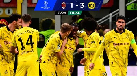 Resumen Borussia Dortmund Golea De Visita Al Milan Y Ya Est En