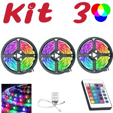 Kit Fita Led Rgb Rolo M Controle Economica Su Shopee Brasil