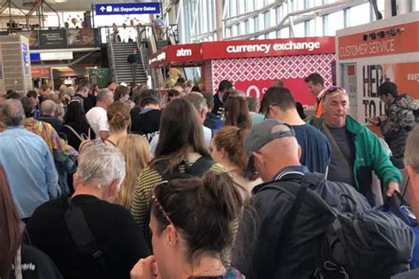 'Chaos' at Bristol Airport departures as flights cancelled and delayed ...