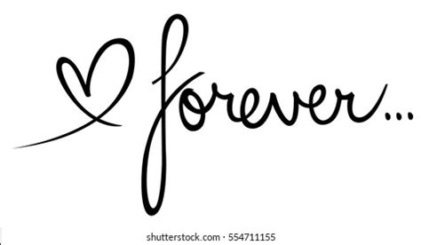 Love Forever Stock Vector (Royalty Free) 554711155 | Shutterstock