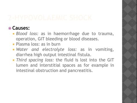 Shock Types And Management Ppt