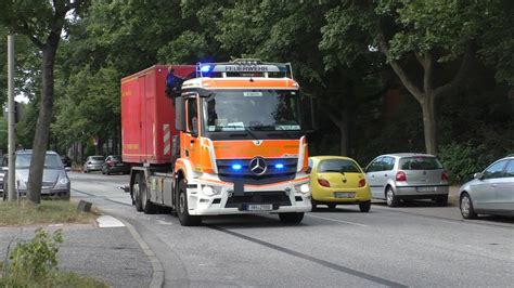 Thx Gefahrguteinsatz Einsatzfahrten Feuerwehr Hamburg Youtube