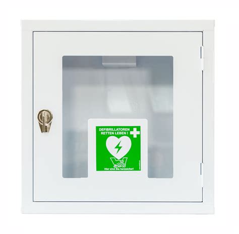 High Durability Aed Wall Cabinet With Alarm System 380x380x200mm