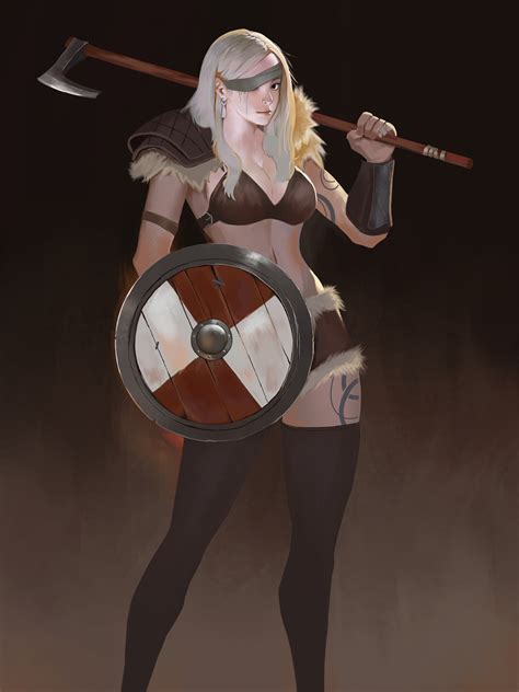 ArtStation - Astrid, The shield-maiden