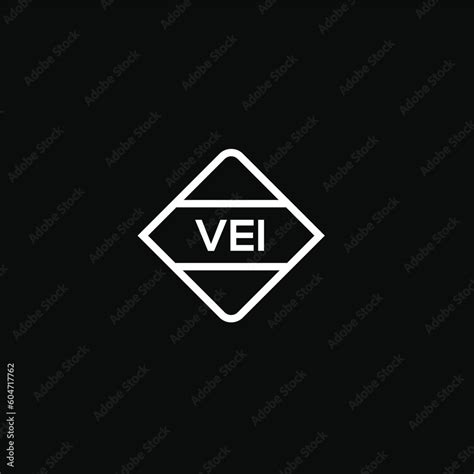vei letter design  logo  iconvei monogram logovector
