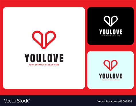 Love logo design template Royalty Free Vector Image