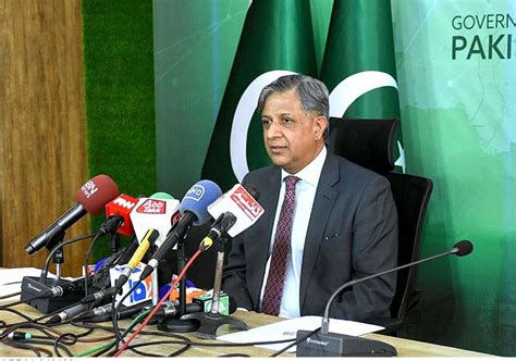 Minister Of Law And Justice Azam Nazir Tarar Addressing A Press Conference