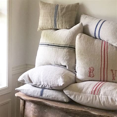 Little Farmstead Diy Grain Sack Pillows And Where To Buy Grain Sacks