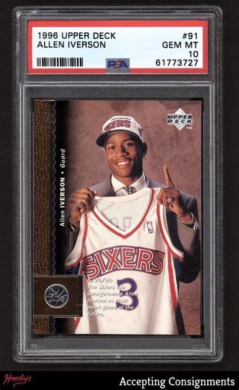 Allen Iverson 1996 Upper Deck 91 Base Price Guide Sports Card Investor