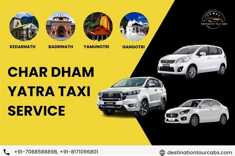 Book Best Char Dham Yatra Taxi Service Destination Tour Cabs