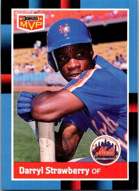 1988 Donruss Darryl Strawberry VAR BC 20a New York Mets EBay