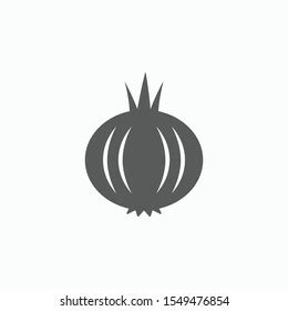 Onion Icon Shallot Vector Illustration Stock Vector Royalty Free