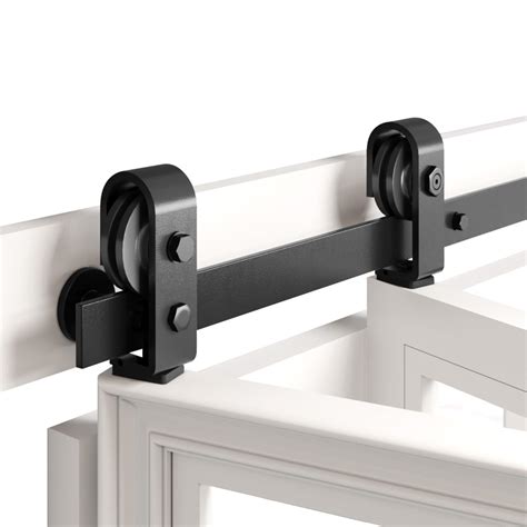 Buy FINOSEN 34 Bi Fold Sliding Barn Door Hardware Track Kit For Two