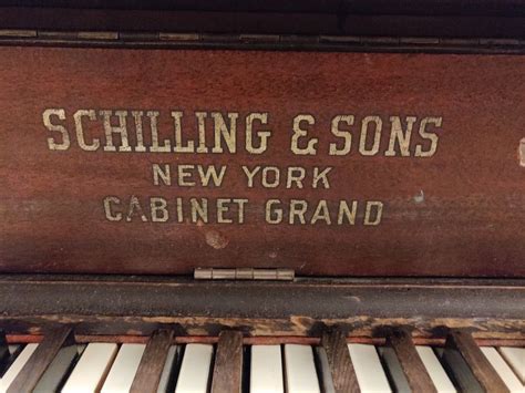 Schilling And Sons Upright Cabinet Grand Piano For Sale In Seattle Wa