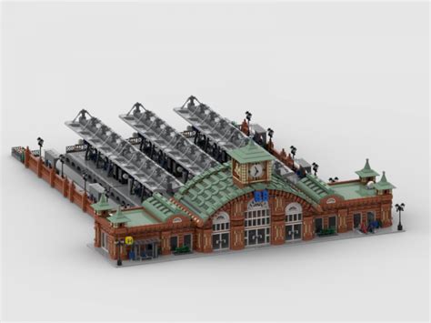 Bluebrixx Specials Modular Main Station Final Building