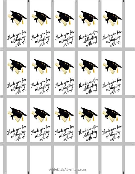 Graduation Candy Bar Wrappers Free Printables Add A Little Adventure