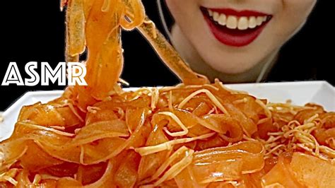 Asmr Spicy Enoki Mushrooms Glass Noodles Chewy Eating Soundsno Talking