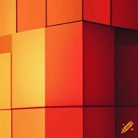 Abstract Art With Red And Orange Squares On Craiyon