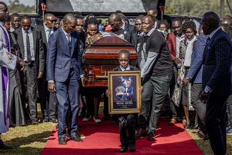 Kenya bids solemn farewell to marathon sensation Kiptum