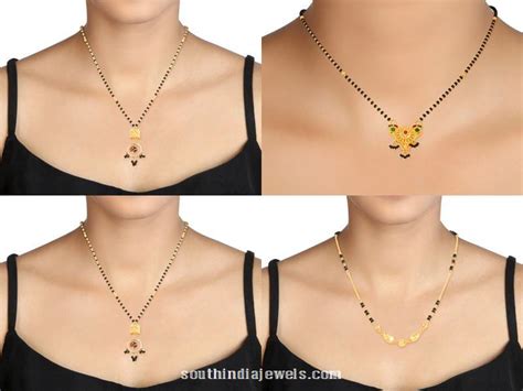 22K Gold Mangalsutra Chain Designs From Tanishq South India Jewels