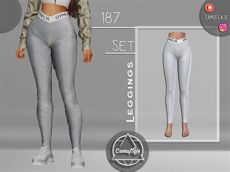 The Sims Resource SET 187 Leggings Sims 4 Mods Clothes Sims 4