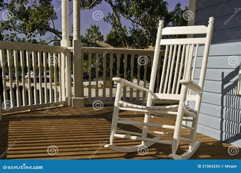 Rocking Chair On Porch Stock Image Image Of Destinations