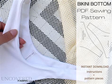 Small Bikini Sewing Pattern Pdf Digital Pattern Bikini Bottom Pattern