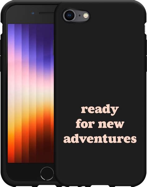 Cazy Hoesje Zwart Geschikt Voor IPhone SE 2022 New Adventures Bol