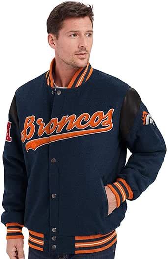 Mens Nfl Game Ball Varsity Jacket At Amazon Mens Clothing Store