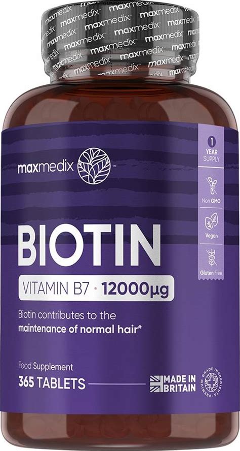 Maxmedix Biotin Vitamin B Mcg Stk Pris