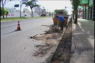 MGTV 1ª edição Uberlândia Trânsito após retomada de obras do