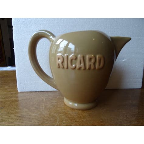 PICHET RICARD 3 LITRES MARRON EN GRES EMAILLE Tigrebock