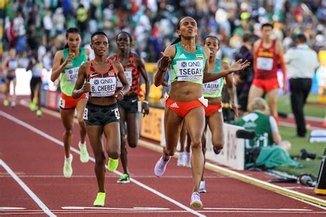 Gudaf Tsegay The Only Ethiopian To Win Two Medals At The World