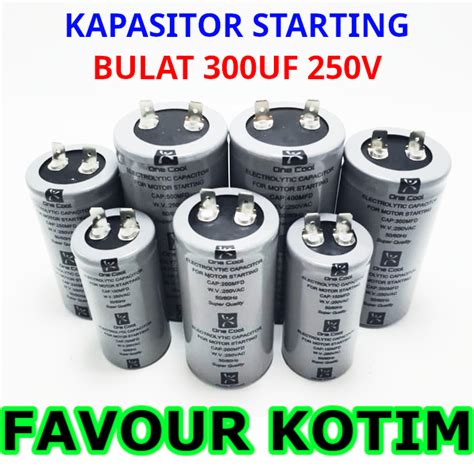 Jual Kapasitor Capacitor Bulat One Cool Uf V Fvkotim Shopee