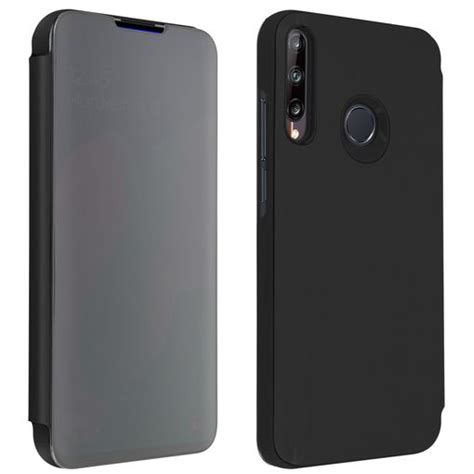 Funda Huawei P40 Lite E Efecto Espejo Translúcida F Soporte Negro Con