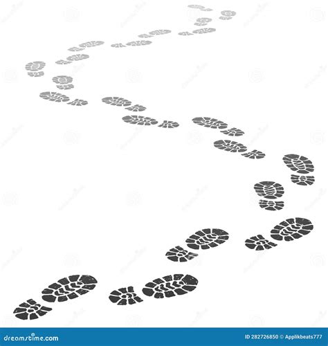 Walking Away Footsteps Outgoing Footprint Silhouette Footstep Prints