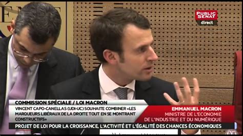 Audition D Emmanuel Macron Sur Le Projet De Loi Pour La Croissance