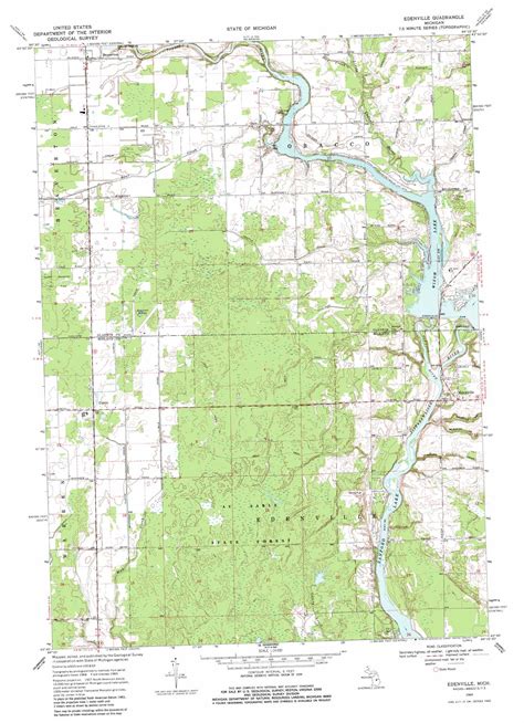 Edenville Topographic Map Mi Usgs Topo Quad 43084g4