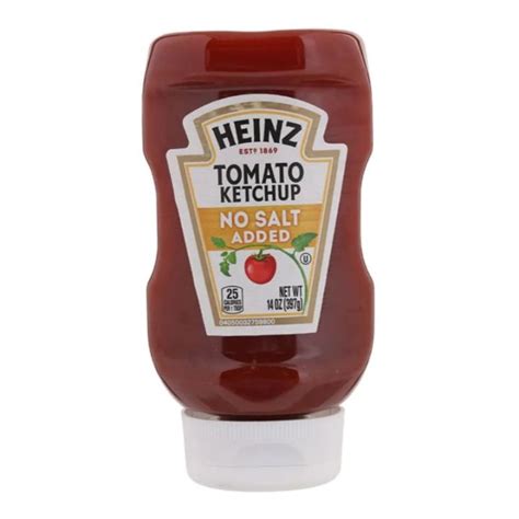 Heinz Tomato Ketchup No Salt Added ซอสมะเขือเทศไฮนซ์สูตรไม่เติมเกลือ 397g Th