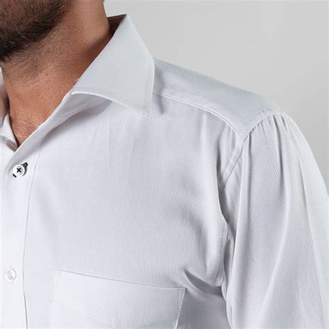 Camisa Blanca Estructura Labrada Marca Emporium Cl Sico