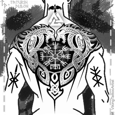 Viking Sketch By Dimon Taturin© Norse Tattoo Nordic Tattoo