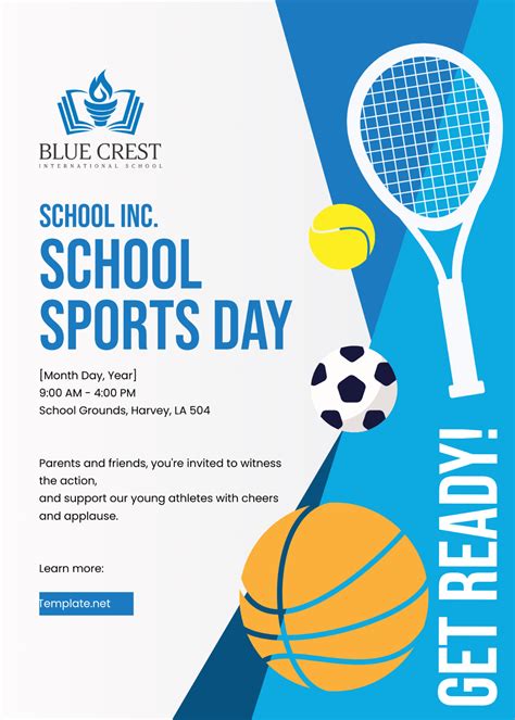 Free School Sports Day Invitation Template Edit Online And Download