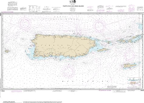 Noaa Nautical Chart 25640 Puerto Rico And Virgin Islands Charts The Wheelhouse Waterproof