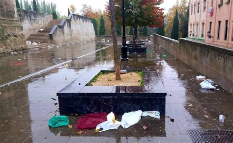 Vecinos del Casco Antiguo de Logroño denuncian el estado en el que han