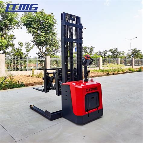 Ltmg Warehouse Lifting Equipment Ton Pallet Stacker With Standing Type