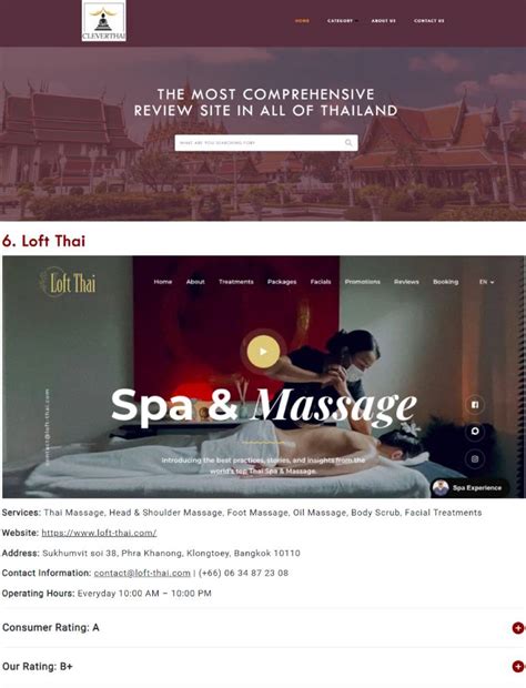 Top Best Massage In Bangkok By Clever Thai Loft Thai Spa Blog In Bangkok