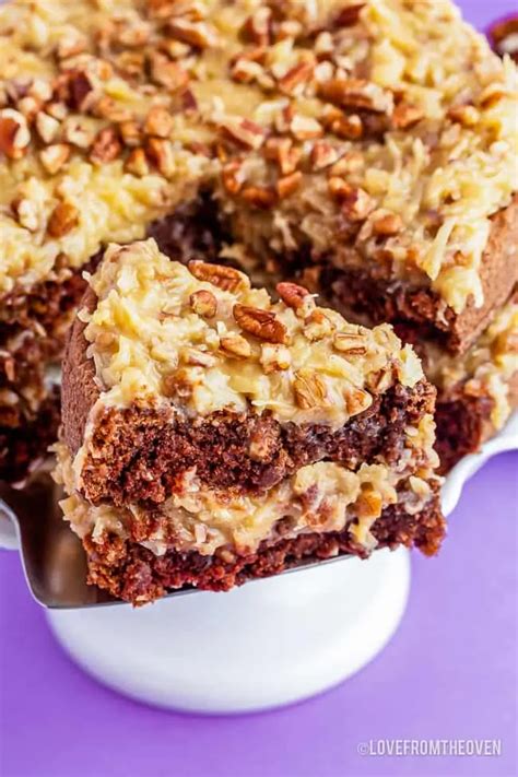 Bakers German Chocolate Cake • Love From The Oven