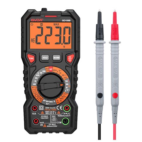 Ture RMS Auto Range Ncv Hz 1000V AC DC High Precise Multimetro Tester