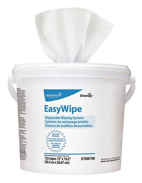 Diversey Easywipe 10 12 In X 12 In Sheet Size Dry Wipe Roll