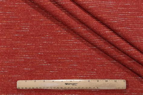 Sample Of Golding Pulse Woven Chenille Upholstery Fabric In Cayenne